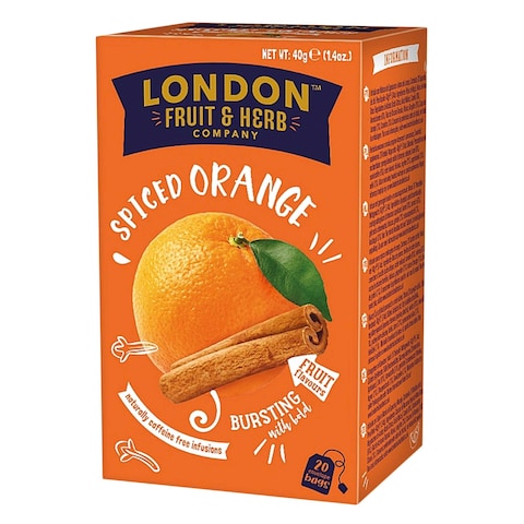 London Fruit &amp; Herb Spiced Orange Tea Bags 40g (20 Count)