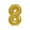 The Party Popper - 40 INCH Gold COLOR NUMBER BALLOONS (NUMBER 8)