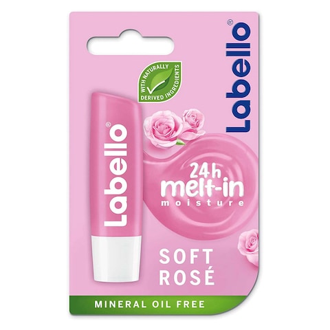 Labello Caring Lip Balm - Soft Rose - 4.8 gram