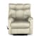 In House Velvet Rocking &amp; Rotating Recliner Chair - Light Beige - AB011
