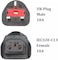 IEC 320 C13 to UK plug AC Power Adapter with Fuse
