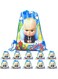 Drawstring Bag for Boys/Girls Travel Storage Package Cartoon School Backpack Children Kids Birthday Party Favors Bags 12 pcs (Boss Baby)