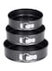 Generic 3-Piece Non-Stick Cake Mould Set Black