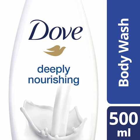 Buy Dove Deeply Nourishing Body Wash, for instant moisturising, Original, with no Sulfates or Parabens, 500ml in Saudi Arabia