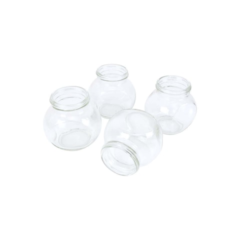 Home Glass Spices Jar Set - 4 Pieces