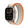 Apple Watch Ultra 2  49mm Titanium Case with Orange Beige Trail Loop  Medium Large