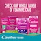 Carefree Plus Large Pantyliners Megapack White 64 Liners