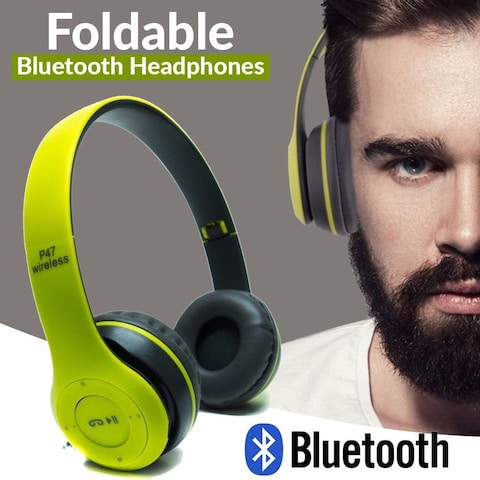 P47 Wireless Bluetooth Headset Bluetooth Green