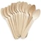 SNH Packing Wooden Disposable Spoon 50-Pieces, Wooden