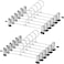 Doreen Pant Hangers Skirt Hangers with Clips 12 Inch Metal Trouser Hangers with Adjustable Non-Slip Clips Hangers Space Saving for Pants Skirts Clothes 12 PCS (GC3049A-12PCS)