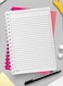 Lowha Spiral Notebook With 60 Sheets And Hard Paper Covers With Abstract Design, For Jotting Notes And Reminders, For Work, University, School