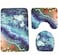 Toilet floor mat 3-piece bathroom carpet door mat 3-piece bathroom floor mat