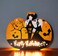 Happy Halloween Wooden Pumpkin LED Light D&eacute;cor 24x20cm