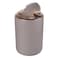 Plastic Swing Dust Bin Beige 5L