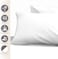SHOWAY Press Pillow, Microfibre, Standard, White, 48 X 70 cm