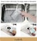 Doreen 4 pcs Gas Stove Burner Covers Non Stick Gas Range Protectors Reusable Aluminum Foil Cover Liner Mat Pad  Dishwasher Safe Silver(GC2224A)