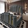 In House Paris Velvet Bed Frame - Queen - 200x160 cm - Dark Gray