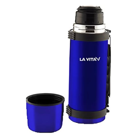 La Vita Stainless Steel Thermal Flask - 0.5 Liter - Blue