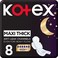 Kotex Maxi Thick Anti Leak Channels Night 8 Pads