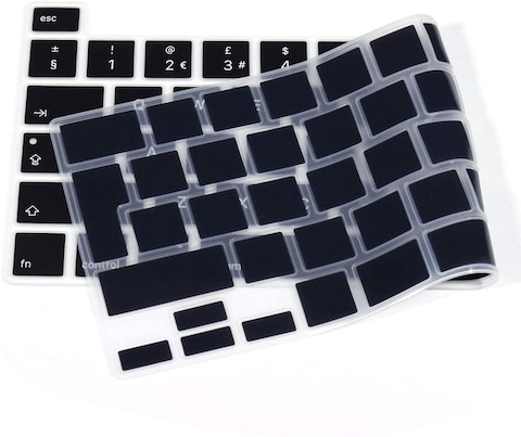 Ntech Ultra Thin Keyboard Cover Skin, Silicone Keyboard Cover Protector For Macbook New Pro 16 Inch 2019 Release With Touch Bar And Touch Id Model A2141 European Version