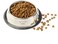 Aiwanto Pet Food Bowl Dog and Cat Food Bowl Steel Bowl (18cm*5cm, Silver)