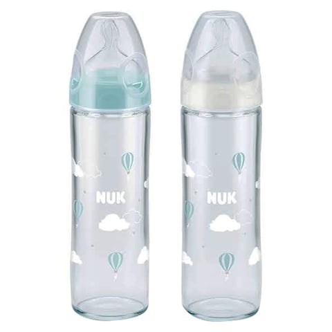 Nuk Baby Feeding Bottle With First Choice Plus Teat SNK327 Clear 240ml