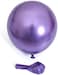 Party Time 25-Pieces 12" Purple Metallic Chrome Balloons, Shiny Latex Balloons For Baby Shower, Bridal Shower, Valentine's Day, Wedding &amp; Birthday Party Decoration - Party Supplies