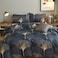 Luna Home Queen size 6 pieces, without filler, elegant leaves design.