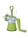 Generic Multifunctional Manual Meat Grinder 23cm, Green/Clear/Silver