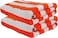 Comfy Set of 2 600 gsm 100% Cotton Pool &amp; Bath Towel 90x180cms - Orange