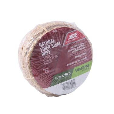 ACE Natural Fiber Sisal Rope (0.6 cm x 15.2 m)