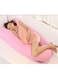 Generic U-Shaped Maternity Pillow Cotton Pink 120X80cm