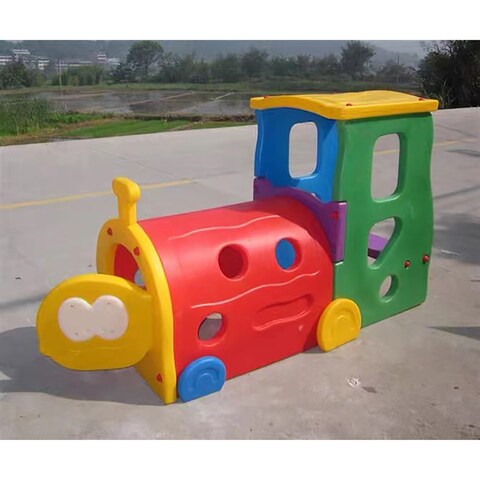 Thickened Plastic Children&#39;s Indoor And Outdoor Toy Tunnel Drilling Cute Train Tunnel Kindergarten