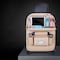 KKmoon - New Car Seat Back Bag Folding Table Organizer Pad Drink Chair Storage Pocket Box Automobile Accessories Beige