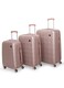 Senator Travel Bags Suitcase A207 3 Pcs Hard Casing Trolley Luggage Set Rose Gold
