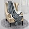 Soft Sheep Reversible Sherpa Blanket Throw Blanket King Size Grey 220x240 cm
