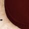 In House Round Decorative Linen Bean Bag - 90x25 cm - Burgundy
