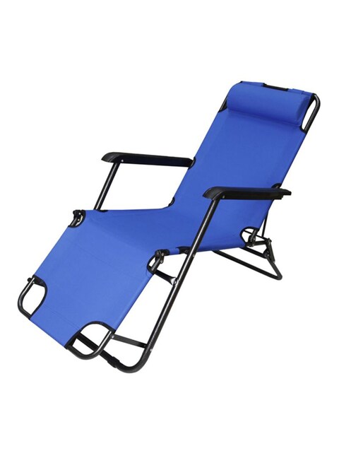 Generic 3 In 1 Foldable Beach Chair Blue 153X60X35cm