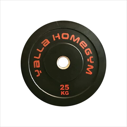 Yalla HomeGym High-Quality Olympic Bumper Weight Plate for Barbells PAIR of 25KG