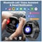 Smart Watch Answer Make Calls, 2023 Fitness Watches With Sports Blood Oxygen Heart Rate Sleep Monitor, Smart Watch For Women Men Black