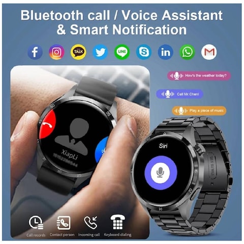 Smart Watch Answer Make Calls, 2023 Fitness Watches With Sports Blood Oxygen Heart Rate Sleep Monitor, Smart Watch For Women Men Black