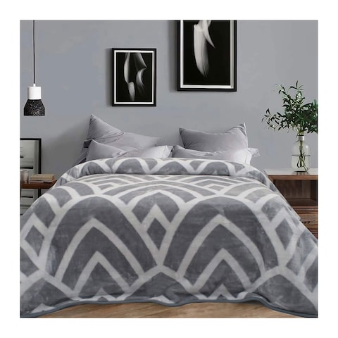 Morano Blanket 220x240 cm - Silver