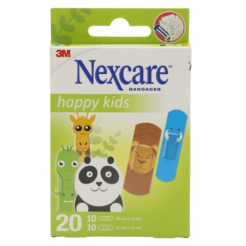 Nexcare Happy Kids Assorted 20 Plasters
