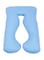 Generic Belly Contoured Body U Shaped Extra Comfort Cuddler Pregnancy Pillow Light Blue