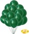 Party Time 20-Pieces 10 inches Standard Hunter Green Balloons, Latex Balloons For Baby Shower, Bridal Shower, Valentine's Day, Wedding Decor &amp; Birthday Party Decoration - Party Supplies