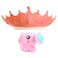 Star Babies - Adjustable Crown Kids Shower Cap With Kids Kettle Toys - Pack of 2 - Pink