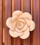 3D Foam Flower Wall D&eacute;cor Beige Color 26x26cm