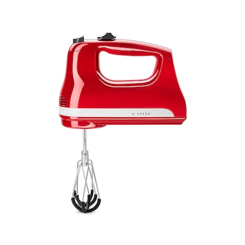 KitchenAid Hand Mixer 6 Speed With Flex Edge Beaters 5KHM6118BER(Empire Red)