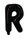 16inch Black Letter R Foil Balloon