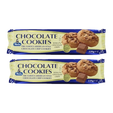 Merba Chocolate Cookies, 225g Pack of 2